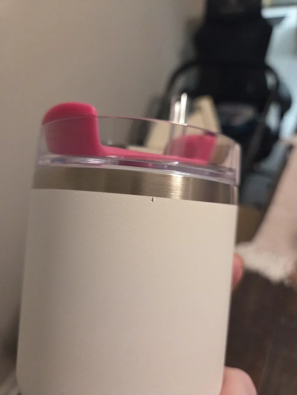 Rare Stanley Hot Pink & White Double Tumbler Set 20 Oz Cute Mommy And Me - Picture 7 of 8